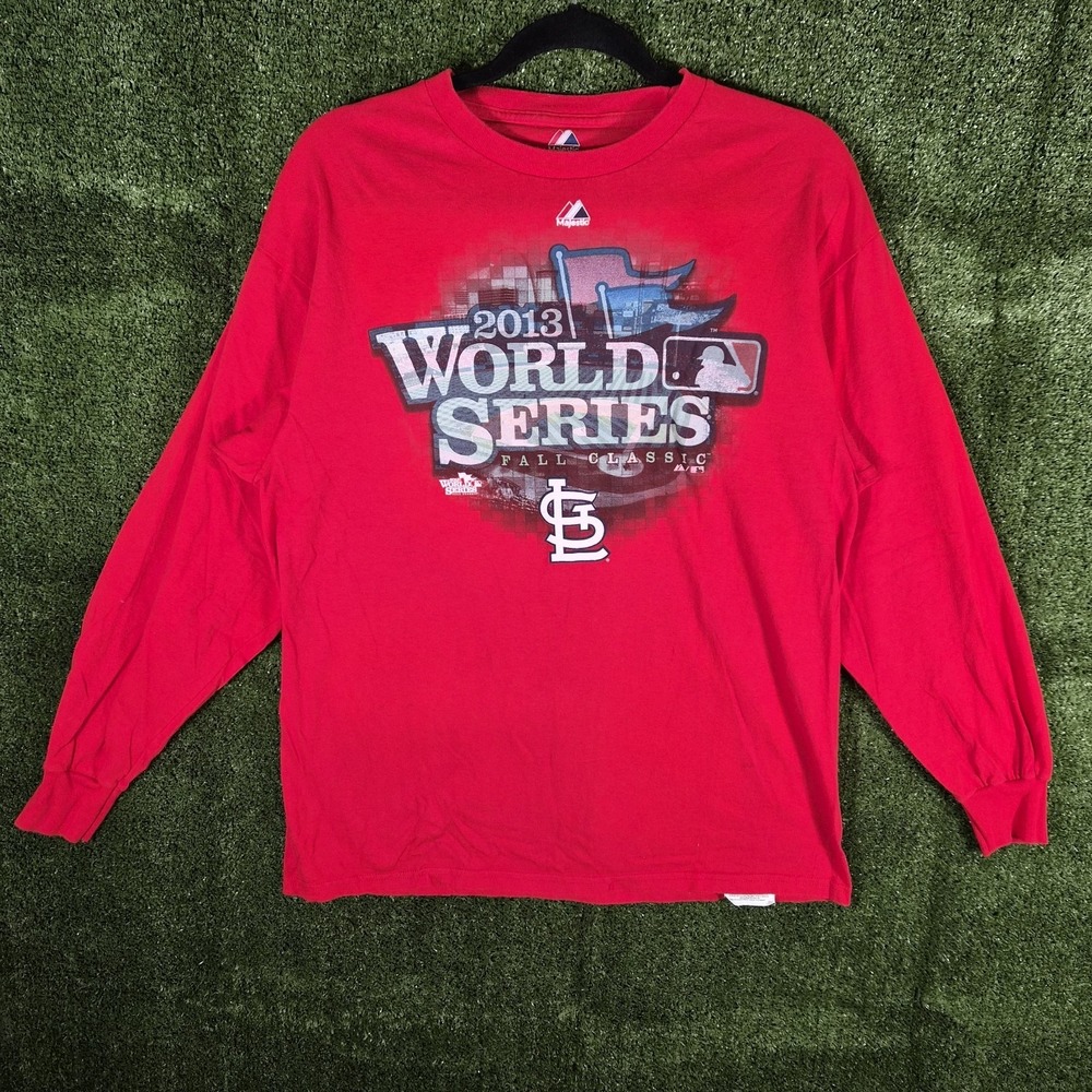 St. Louis Cardinals 2013 World‎ Series Fall Classic Majestic Long Sleeve Shirt L